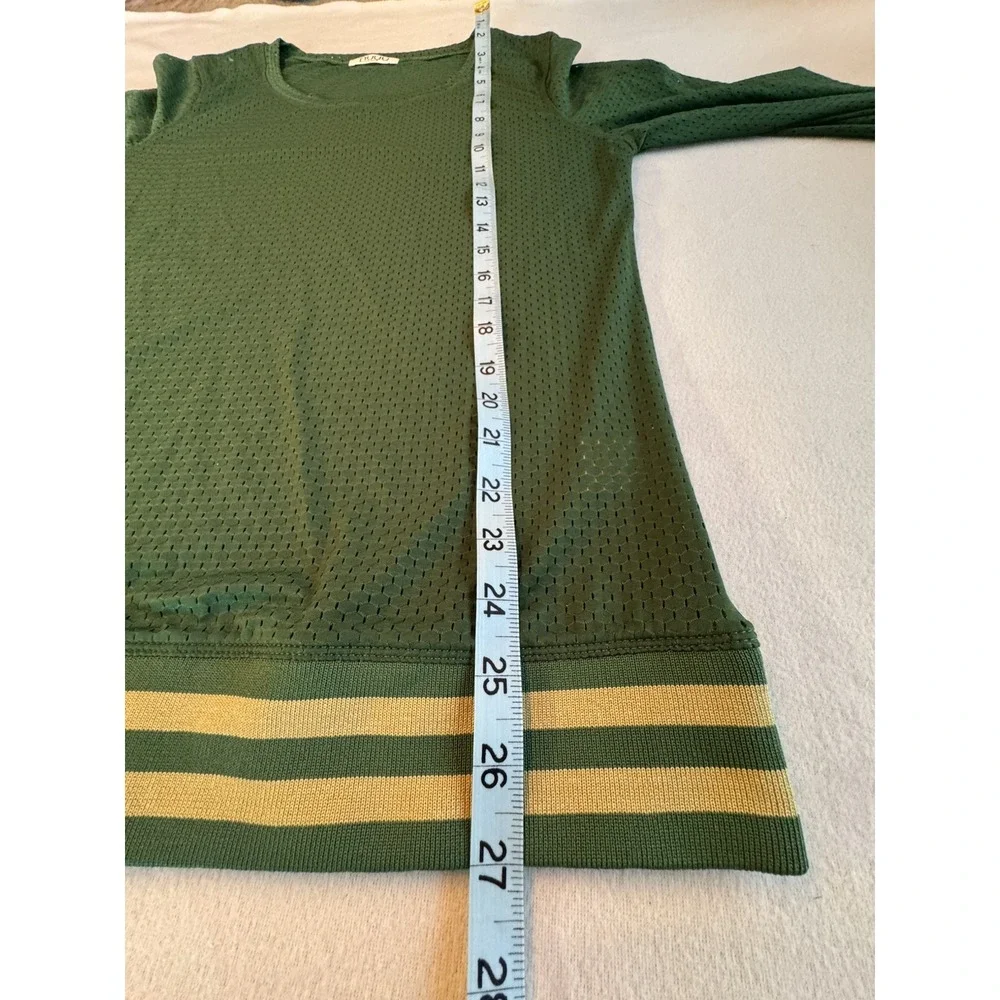 NUYU State of Mind Colorado State Rams Mesh Green Sweatshirt Sz L $76